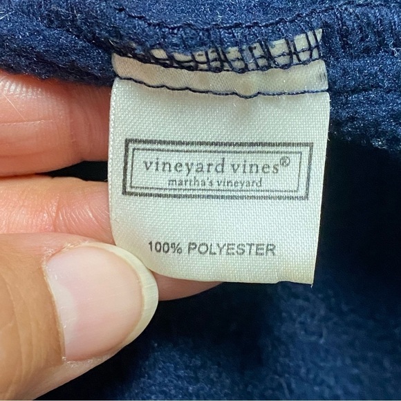 Vineyard Vines Harbor Fleece 1/4 Zip Navy Size XS - Picture 10 of 15